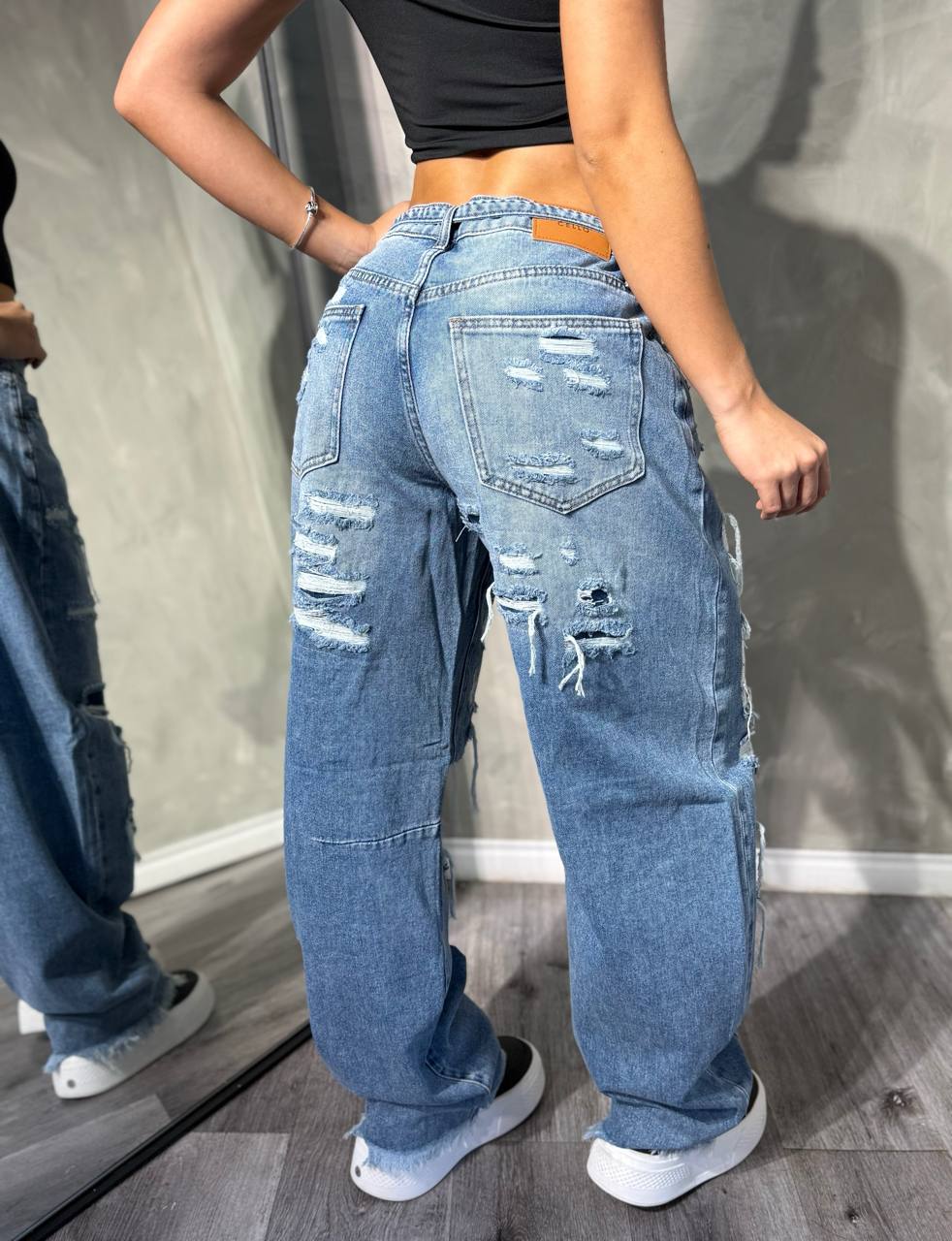 Jean Chic Cello Roto Sobrepuesto