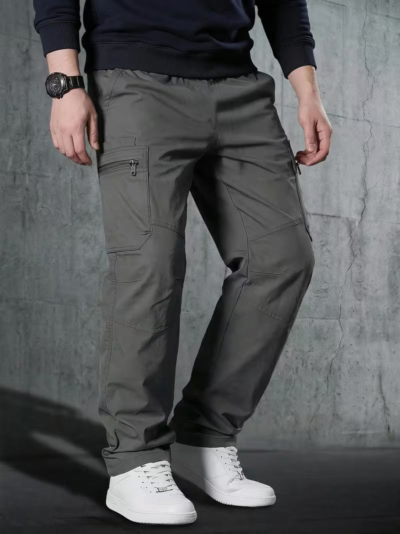 Pantalones Cargo con Bolsillos con Cremallera