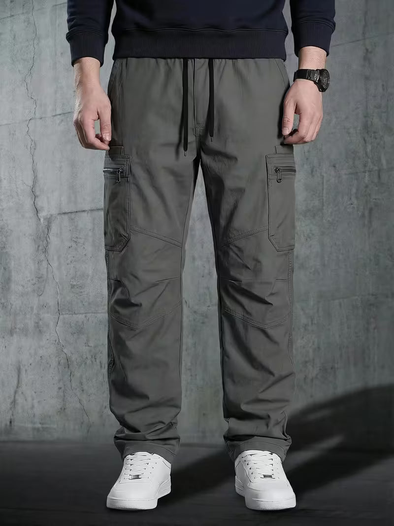 Pantalones Cargo con Bolsillos con Cremallera