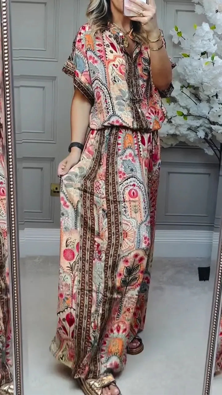 Conjunto  Estilo Vintage Estampado